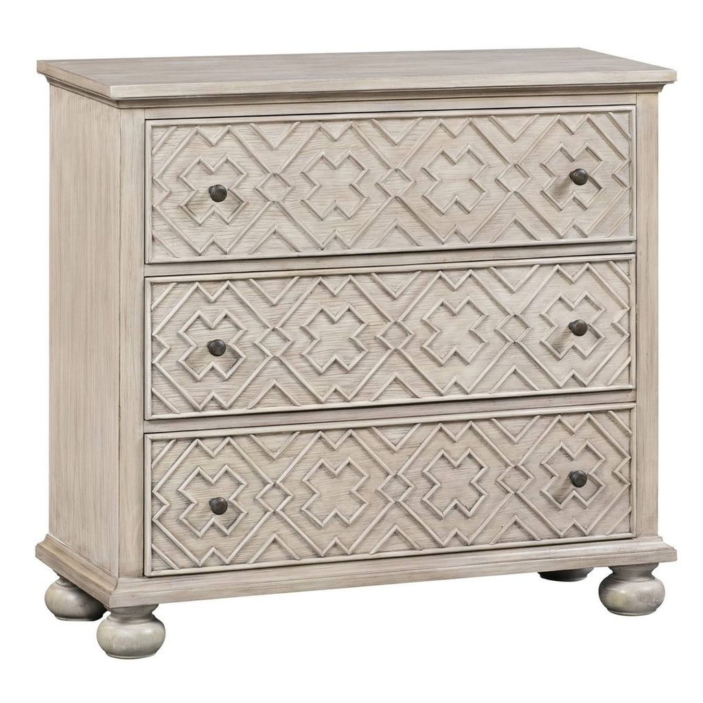 3 Drawer Fretwork Pattern Chest X3935