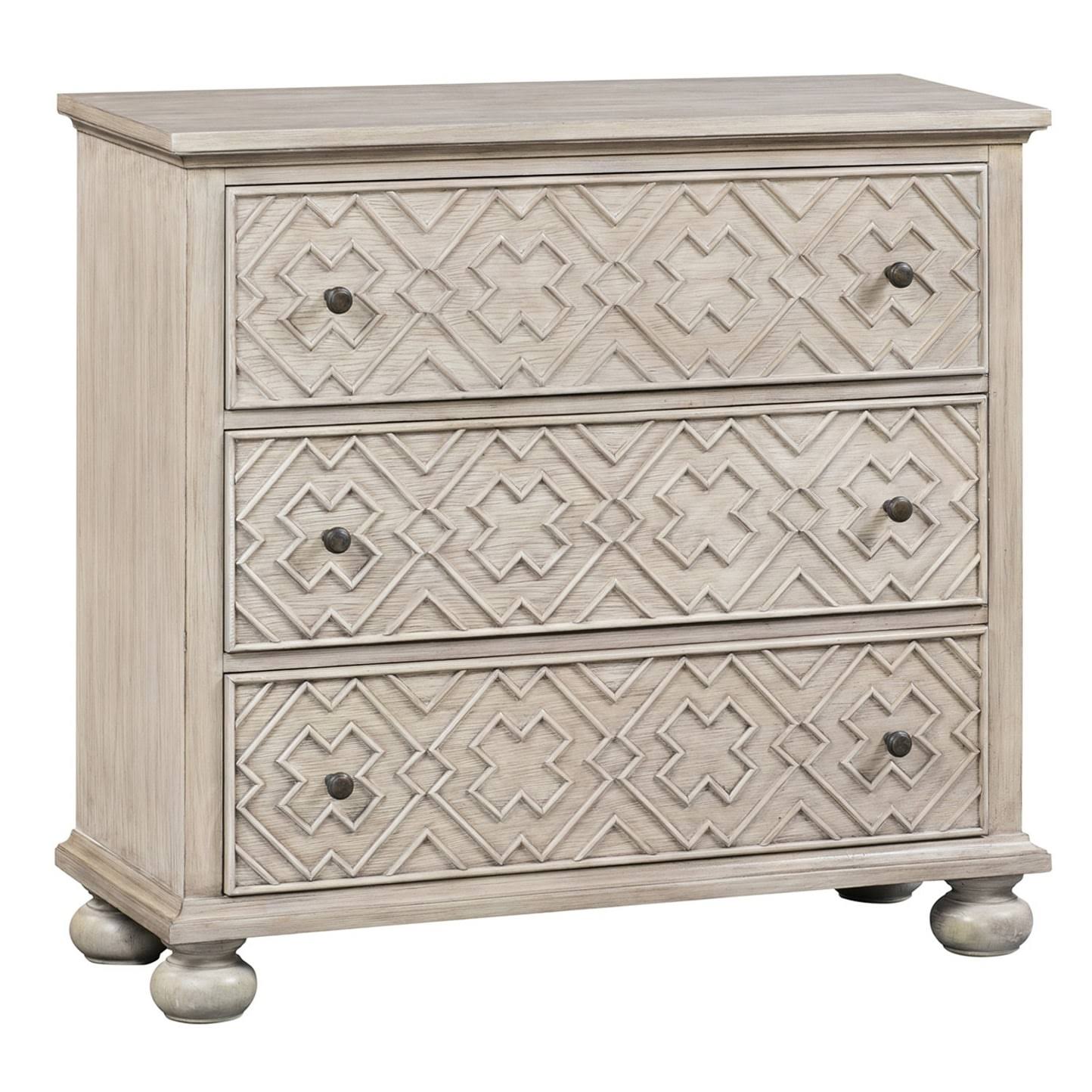 3 Drawer Fretwork Pattern Chest X3935