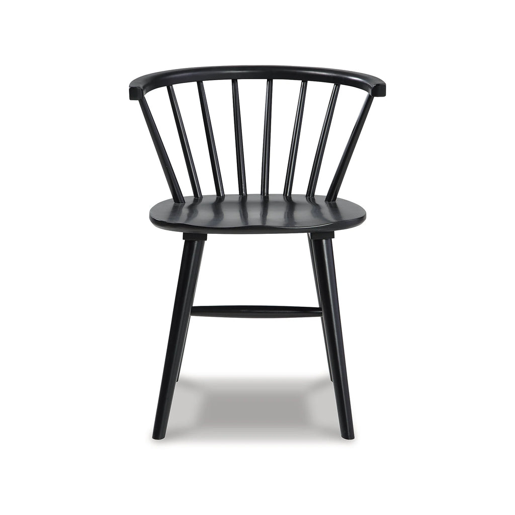 Black Spindle Dining Chair, Set of 2 E20807