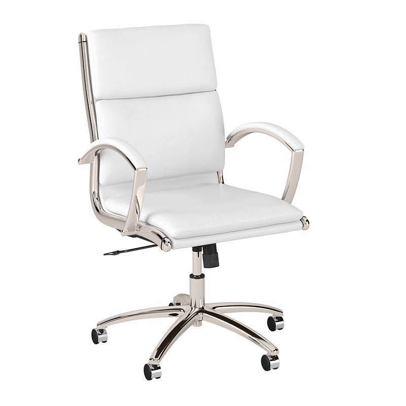 White Leather Executive Office Chair S331122