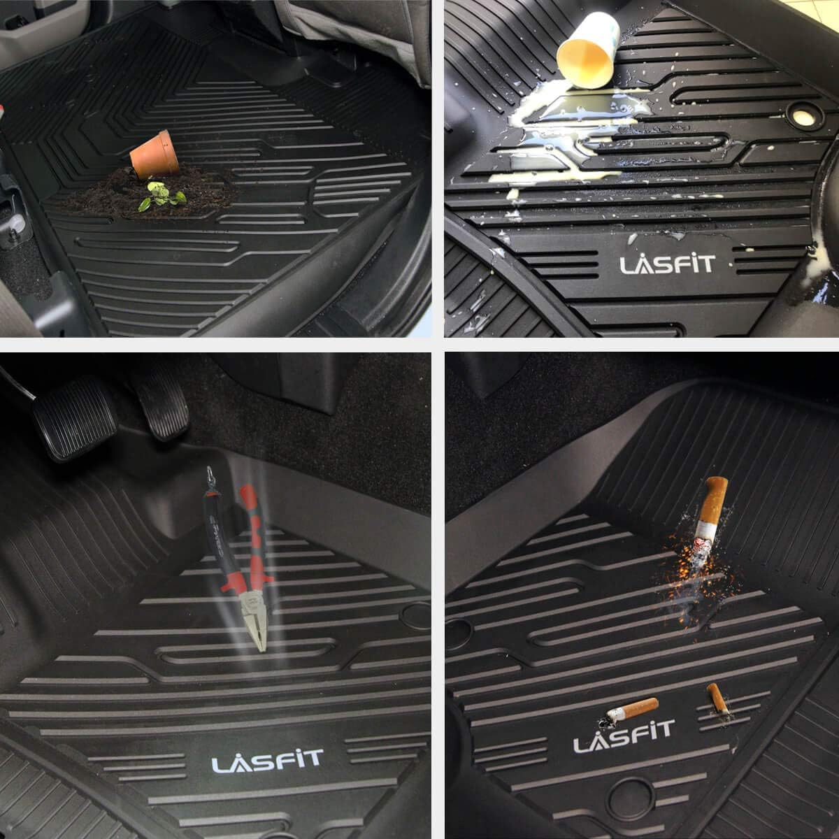 Black TPE Car Floor Liners R788