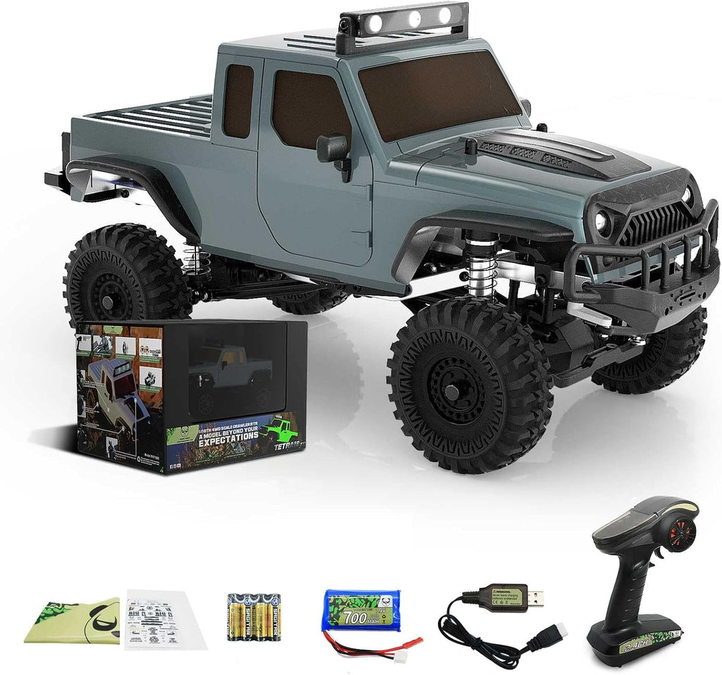 Gray 1/18 4WD RTR RC Rock Crawler Truck E145