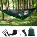 Green Nylon Camping Hammock with Mosquito Net X130728