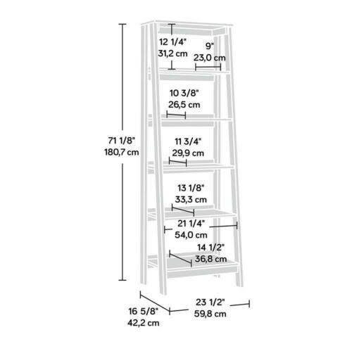 5 Shelf Bookcase, Jamocha Wood Finish K79074