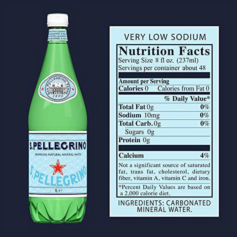 Sparkling Natural Mineral Water, 33.8 Fl Oz. (12 Pack) J635217
