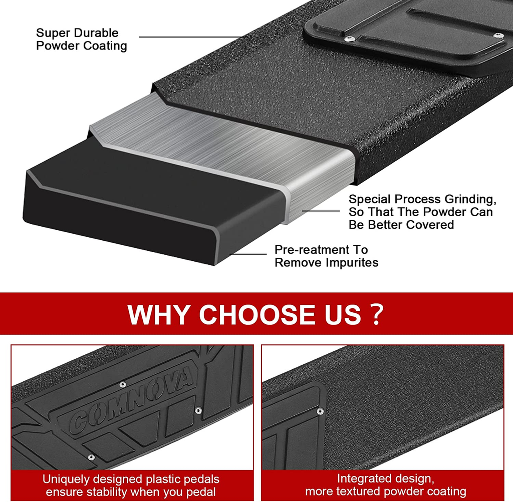 Nerf Bars Side Steps Running Boards Aluminum D46191