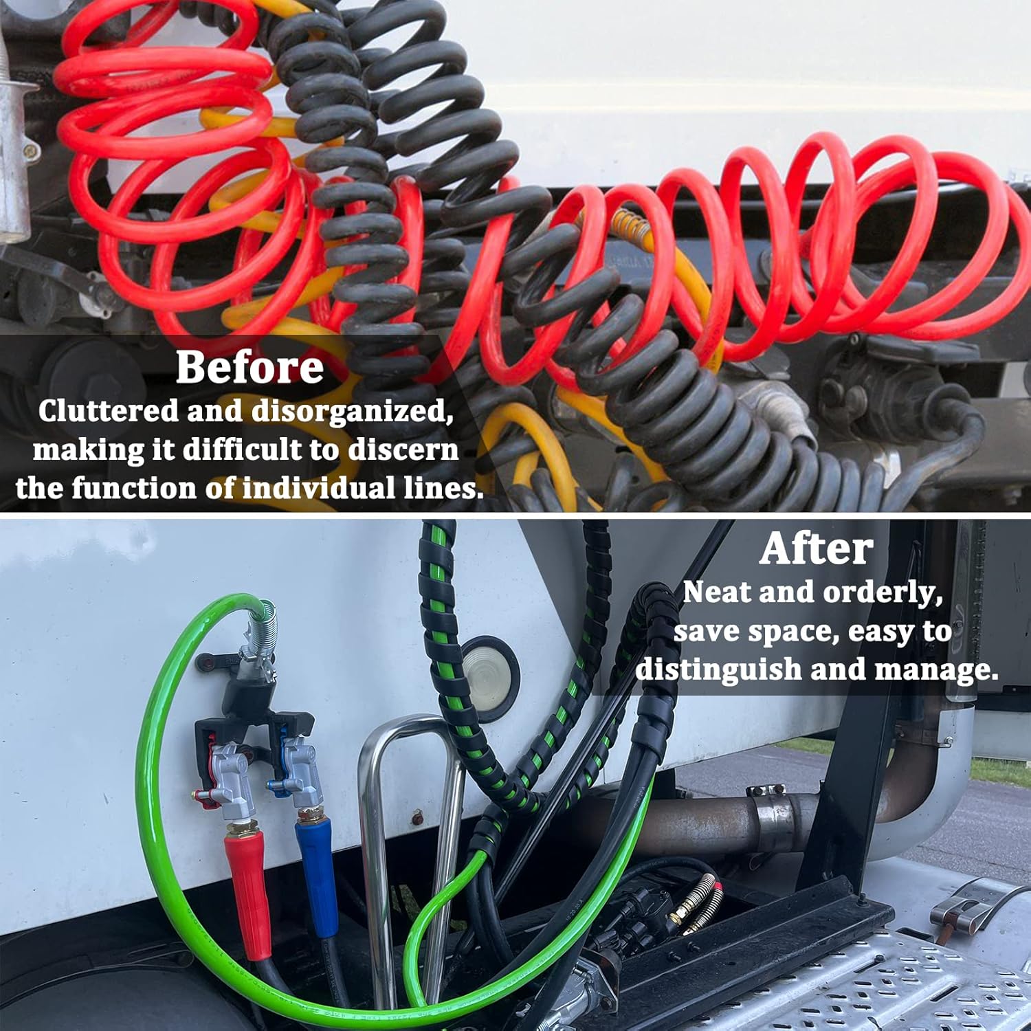 12 FT Semi Truck Air Hose Kit with Glad Hands G479