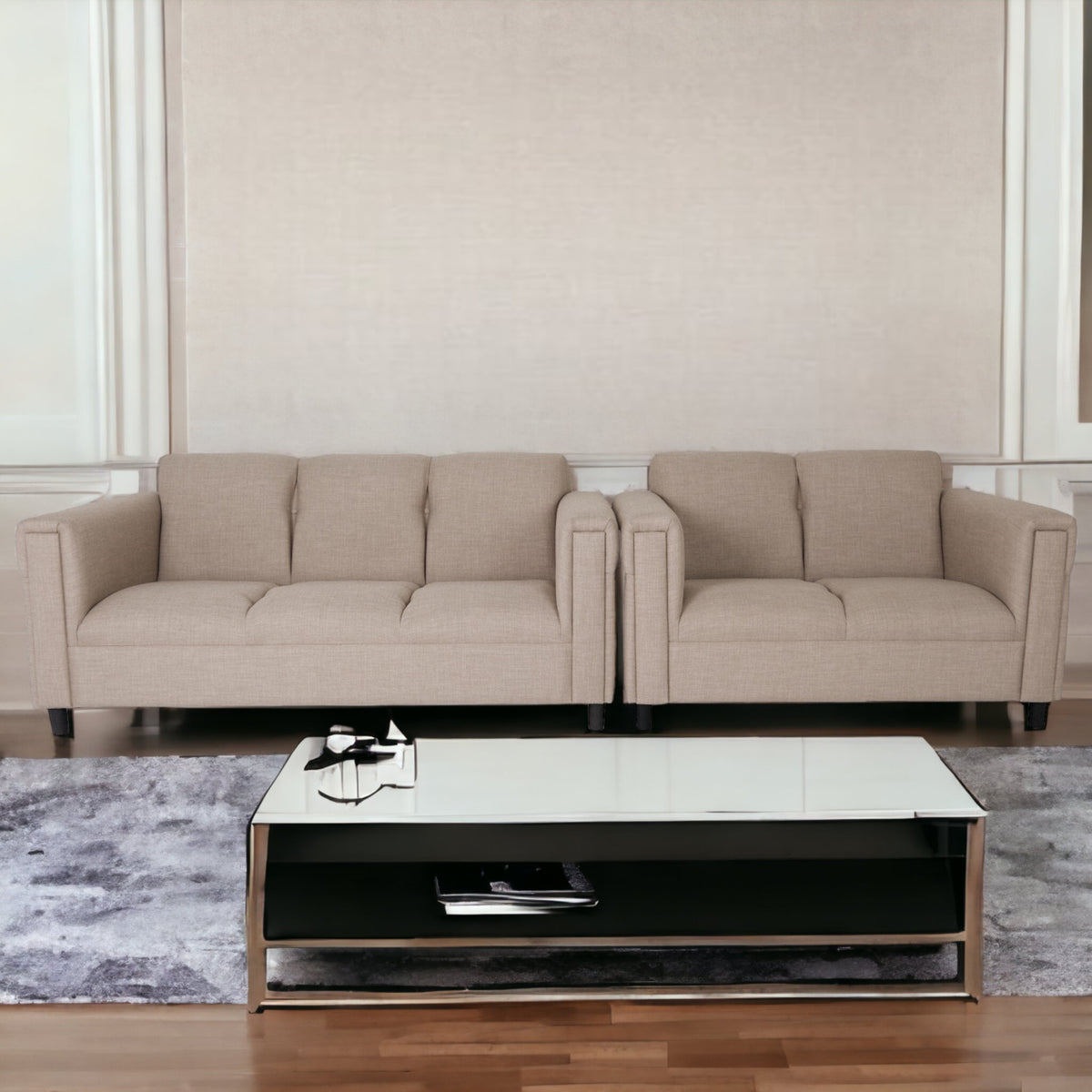 Modern Loveseat and Sofa Set P43211