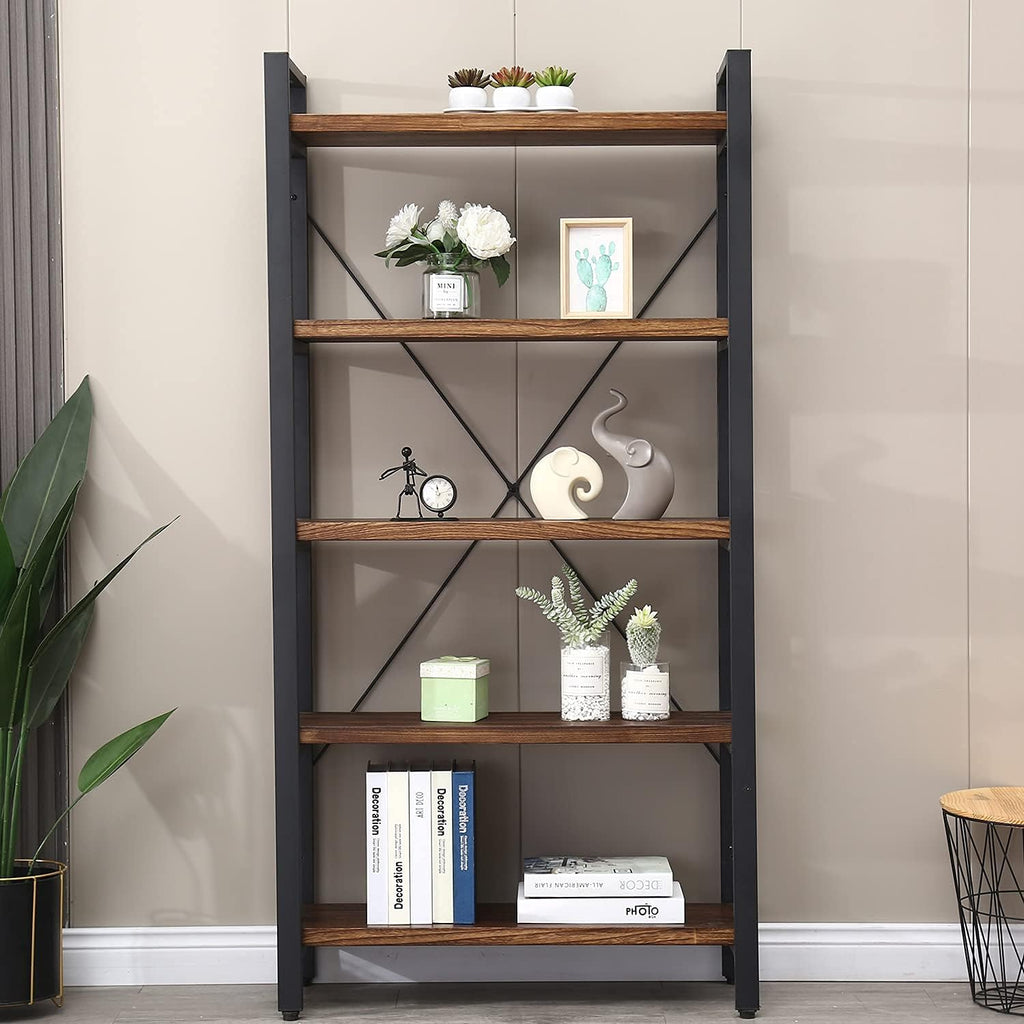 5 Tier Solid Wood Bookshelf G895141