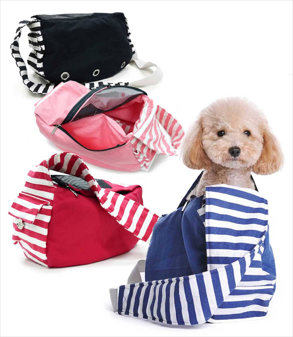 Black Soft Sling Dog Carrier U982581