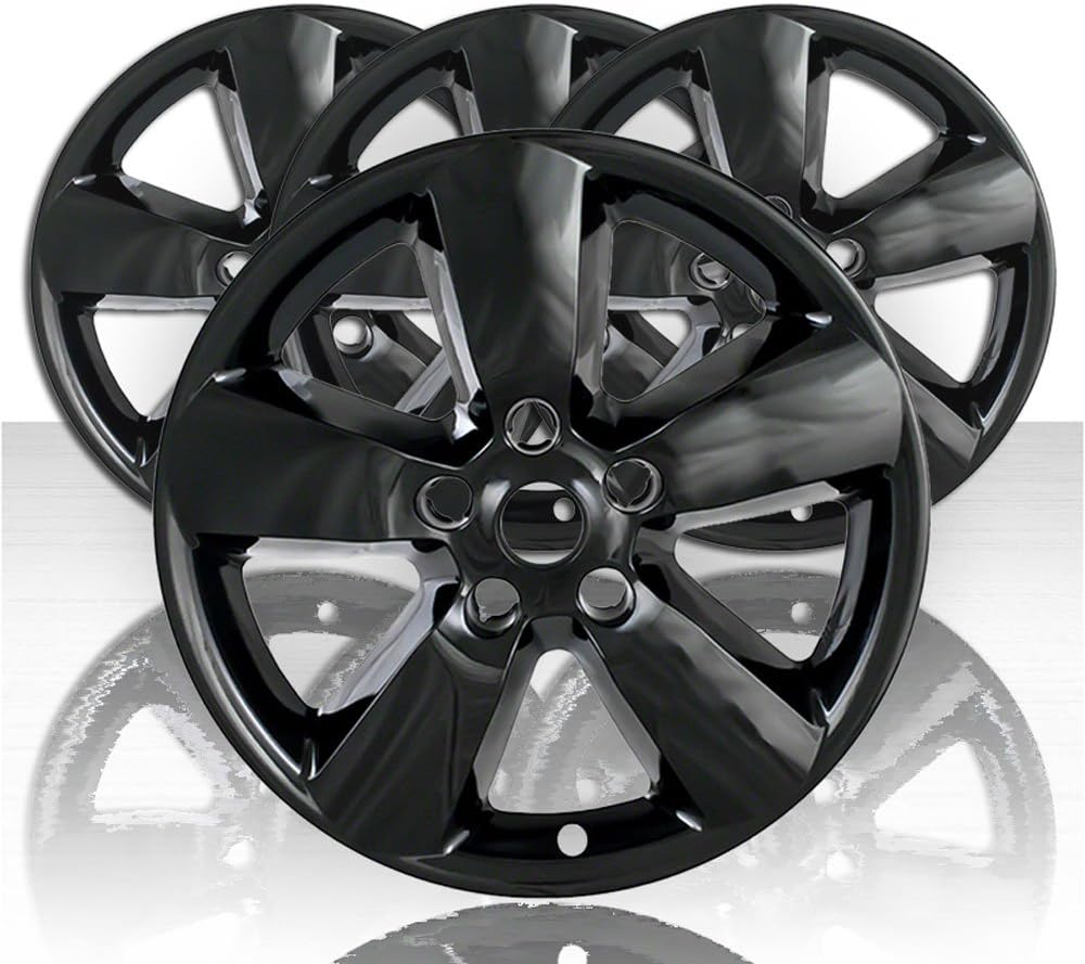 Set of Four 20" Gloss Black ABS Wheel Skin Covers C8113