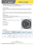 5 PU Shopping Cart Wheel (50 Count) G899