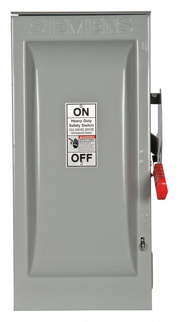100-Amp Fusible Metallic Safety Switch J612