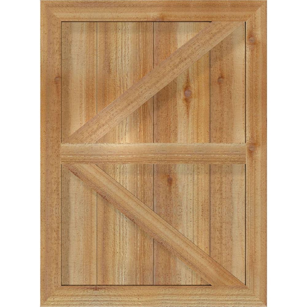 Rough Sawn Western Red Cedar Framed Board-n-Batten Shutters M891861