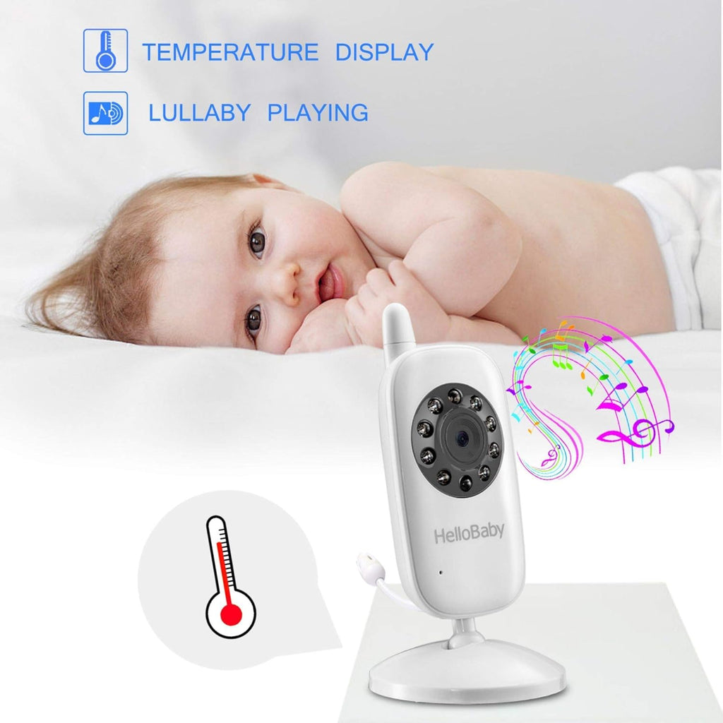 Video Baby Monitor with Camera and Audio, Night Vision, Talk Back, 960ft Range, Pack of 2 C13654