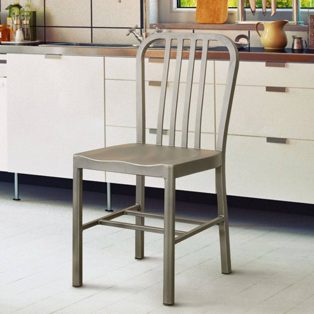 Grey Metal Side Chairs (Set of 2) R511158