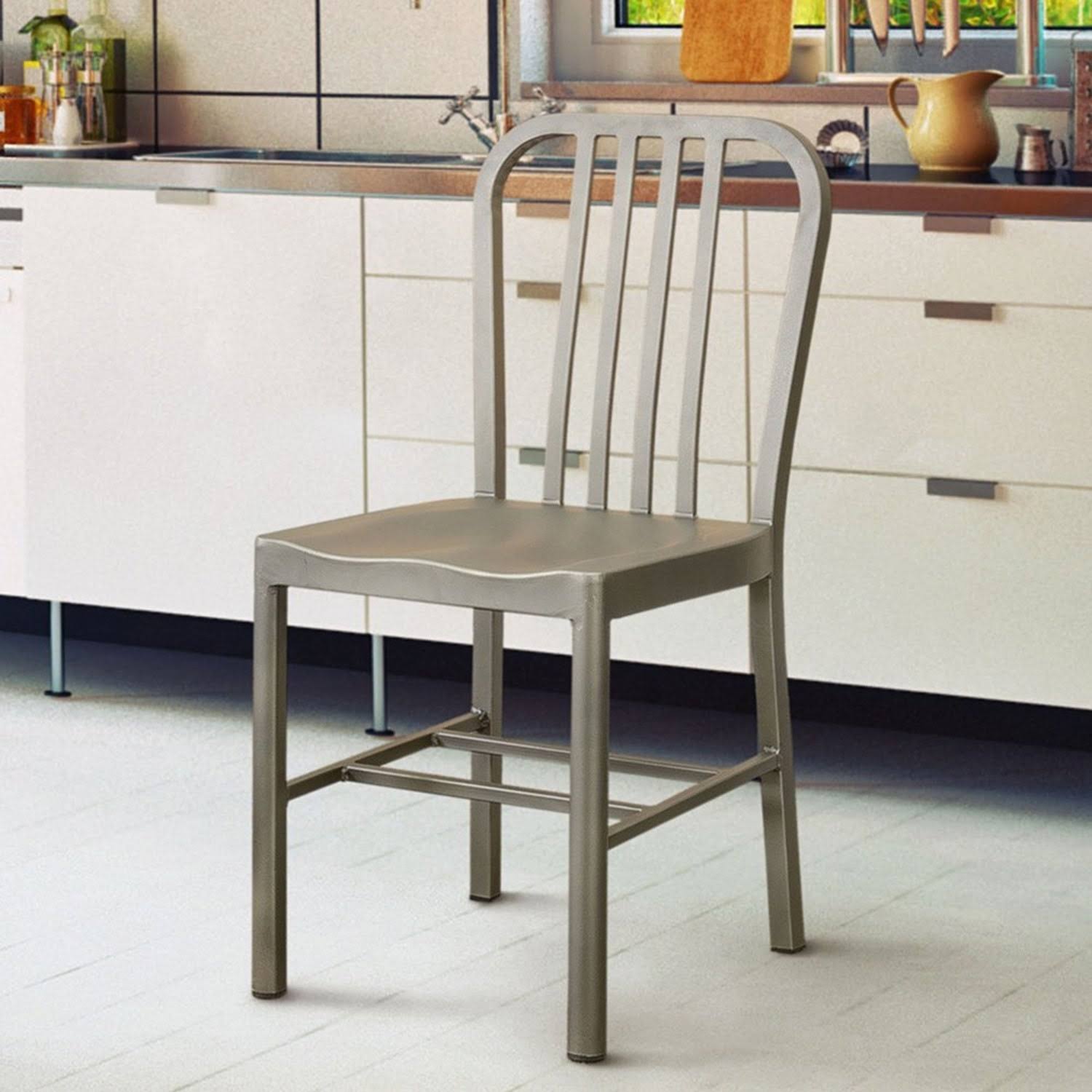 Grey Metal Side Chairs (Set of 2) R511158