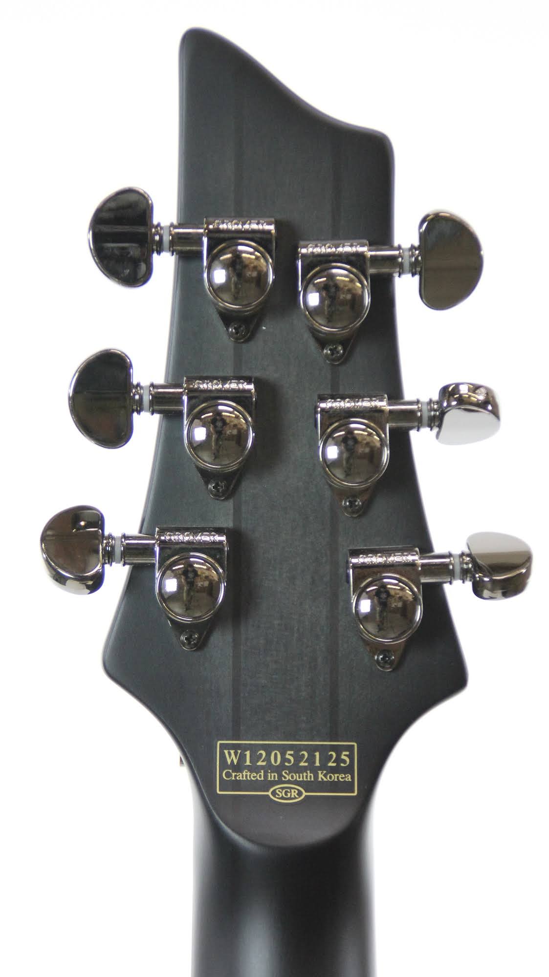 See-Thru Black Satin Electric Guitar O3556