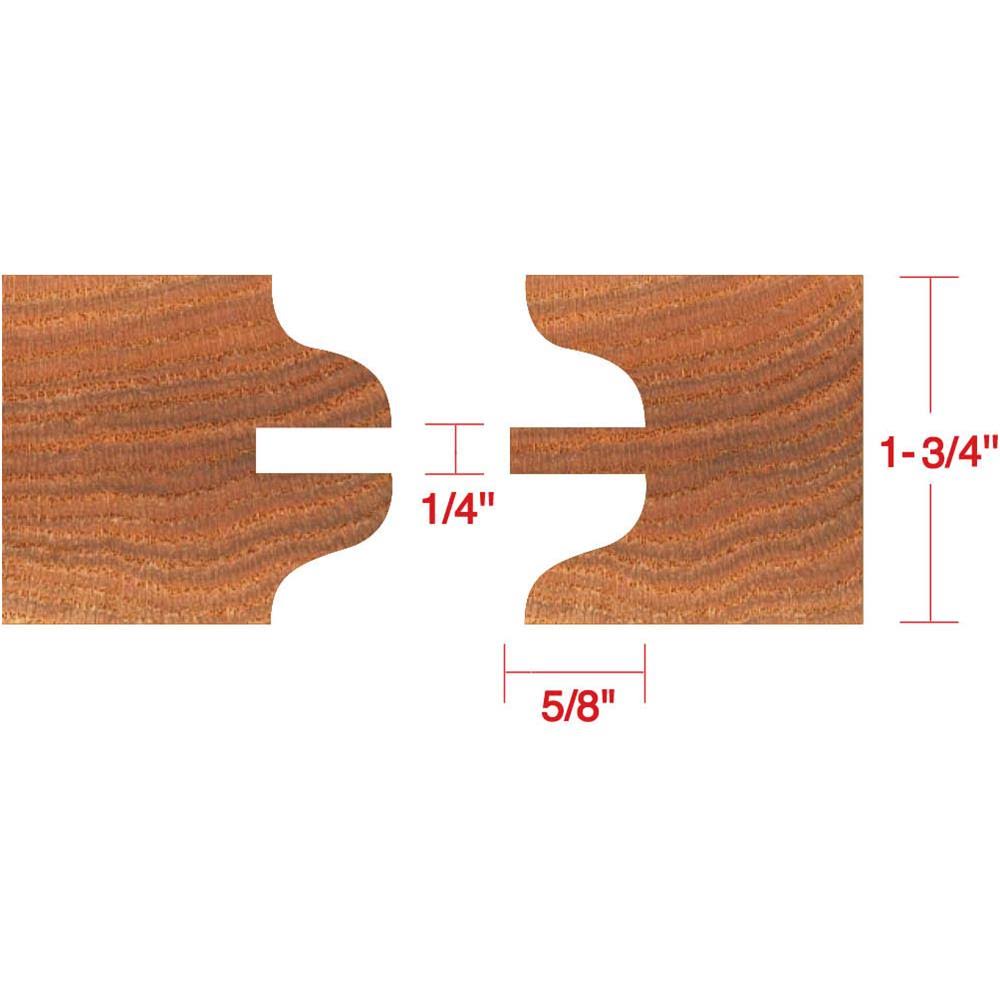 6 pc. Stile & Rail Set with Ogee, 1-1/4x22 Bore J577593