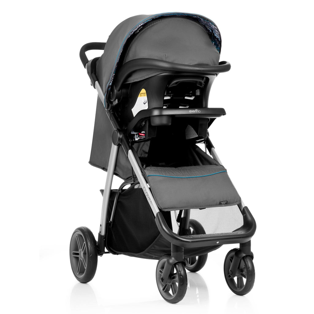 Atlantic Chevron Blue Travel System with Infant Car Seat H451
