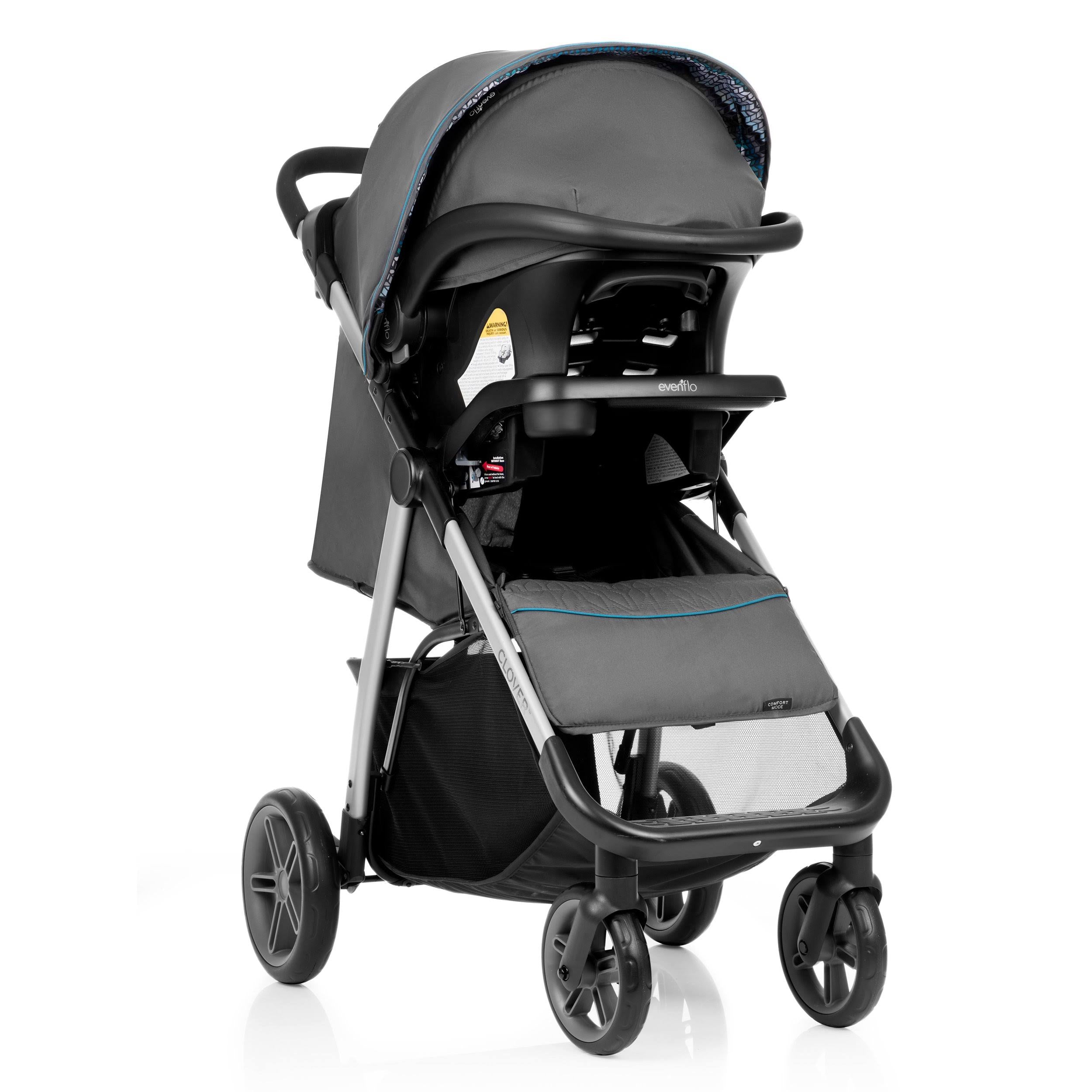 Atlantic Chevron Blue Travel System with Infant Car Seat H451