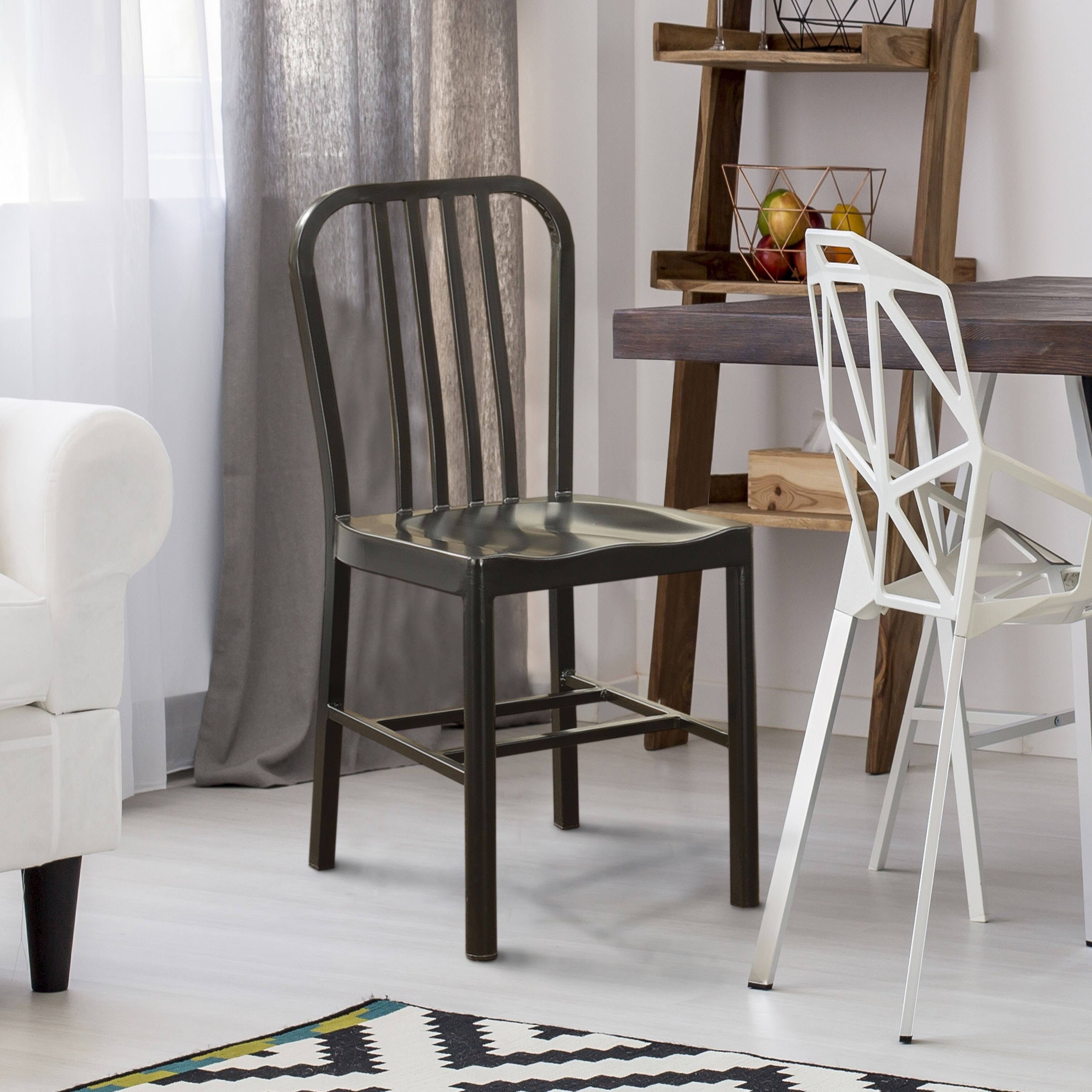 Grey Metal Side Chairs (Set of 2) R511158