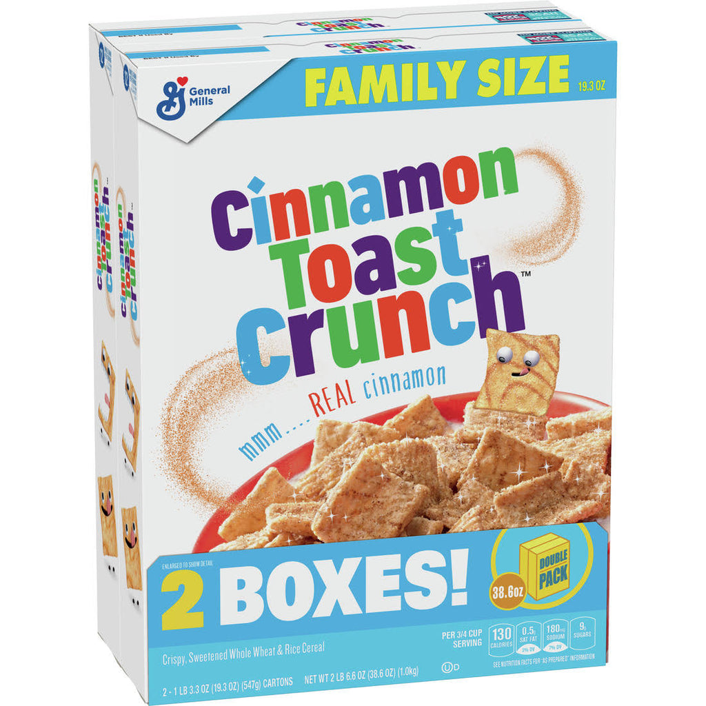 Cinnamon Toast Crunch Cereal, 2 Boxes - 38.6 oz M11808