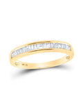 10kt Yellow Gold Baguette Diamond Wedding Band 1/4 Cttw Z415