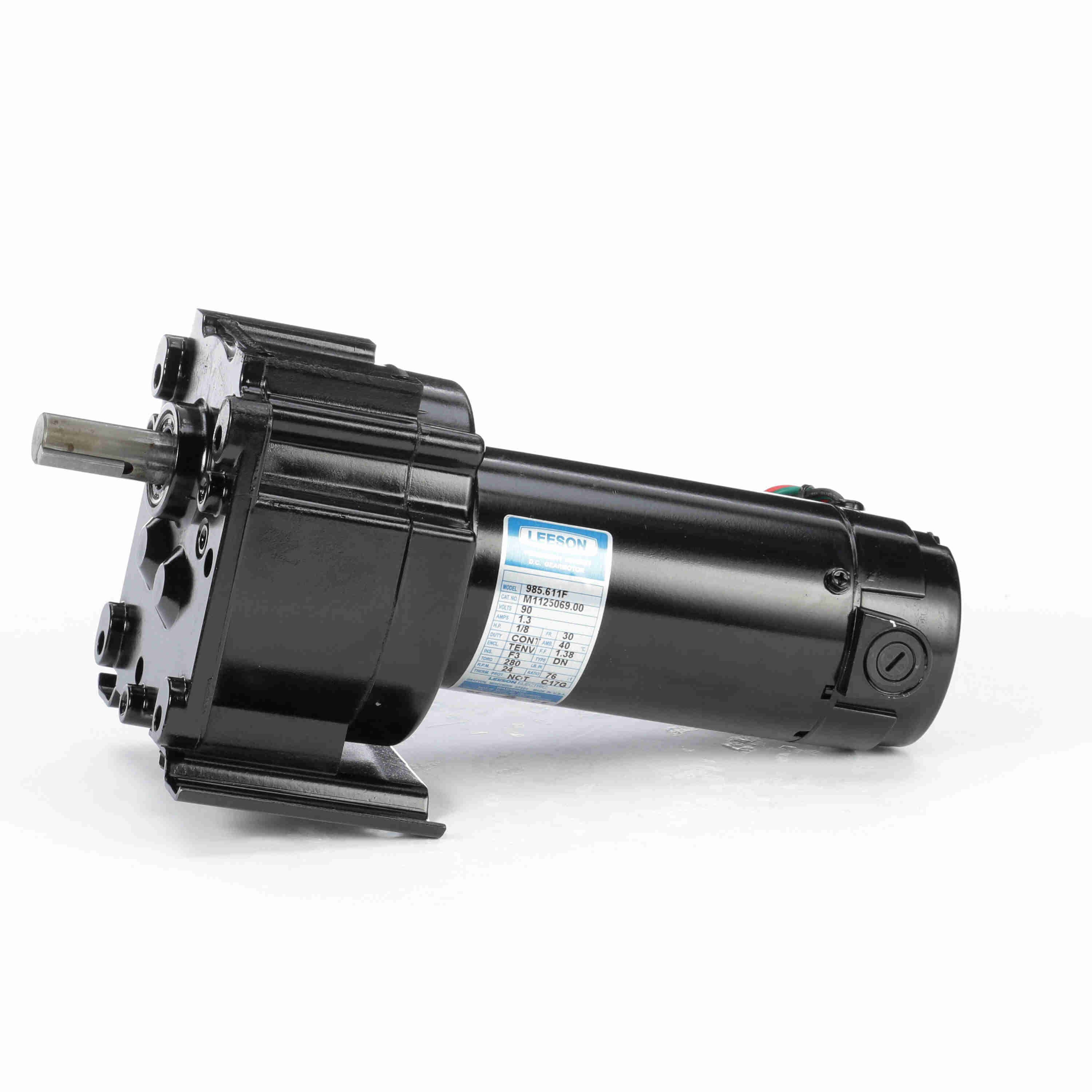 0.13HP Parallel Shaft DC Gearmotor, 24 RPM K91367