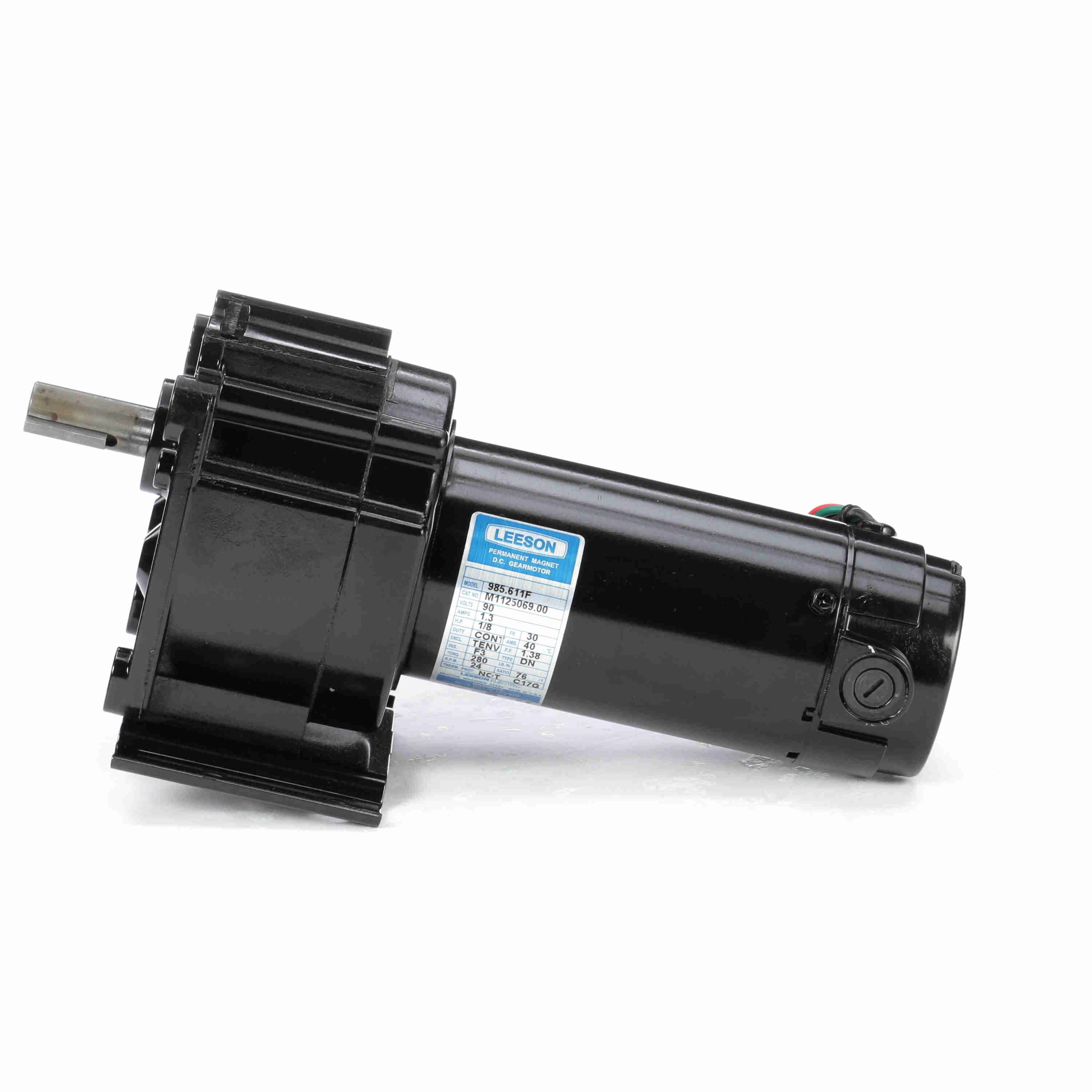0.13HP Parallel Shaft DC Gearmotor, 24 RPM K91367