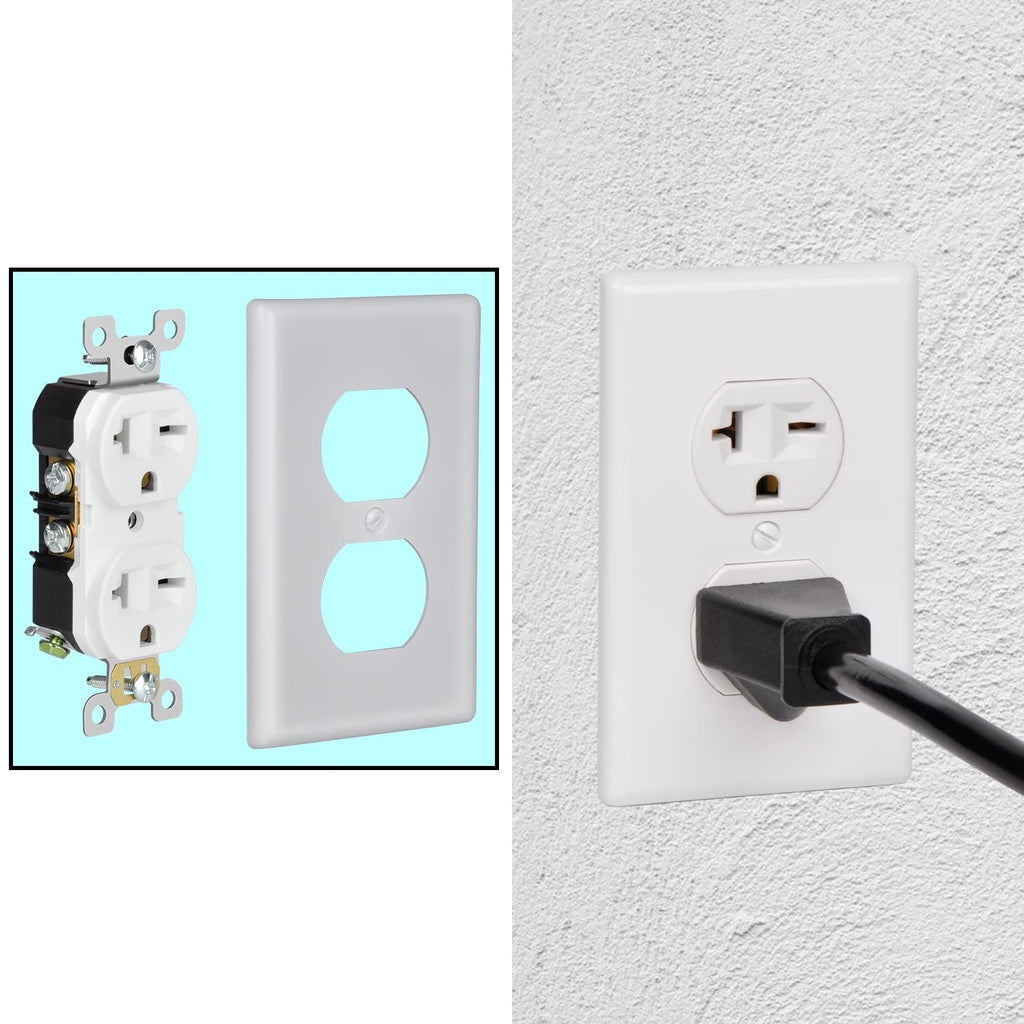 20Amp 250V 2 Pole 3 Wire White 10-Pack Wall Outlet Receptacle W31676