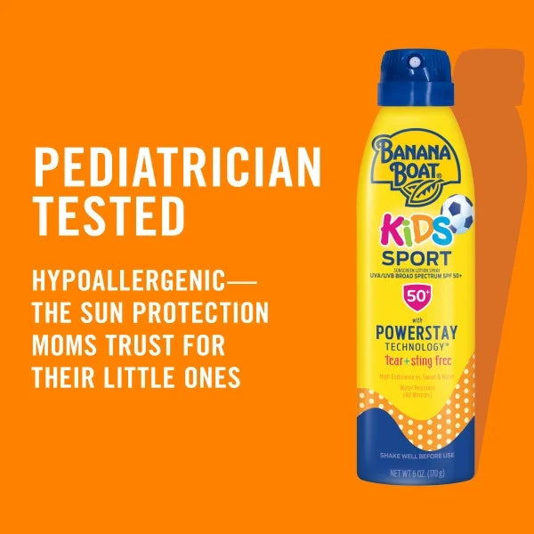 Kids Sport Continuous Sunscreen Lotion Spray SPF 50+ 6 oz (Pack of 3) X11090
