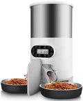 Automatic Cat Feeder with 2-Way Splitter, 4.5L, 304 Stainless Steel T113425