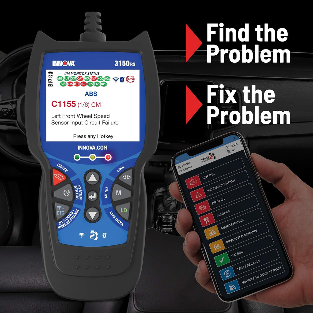 OBD2 Scanner Car Code Reader with ABS, SRS, Live Data Q555