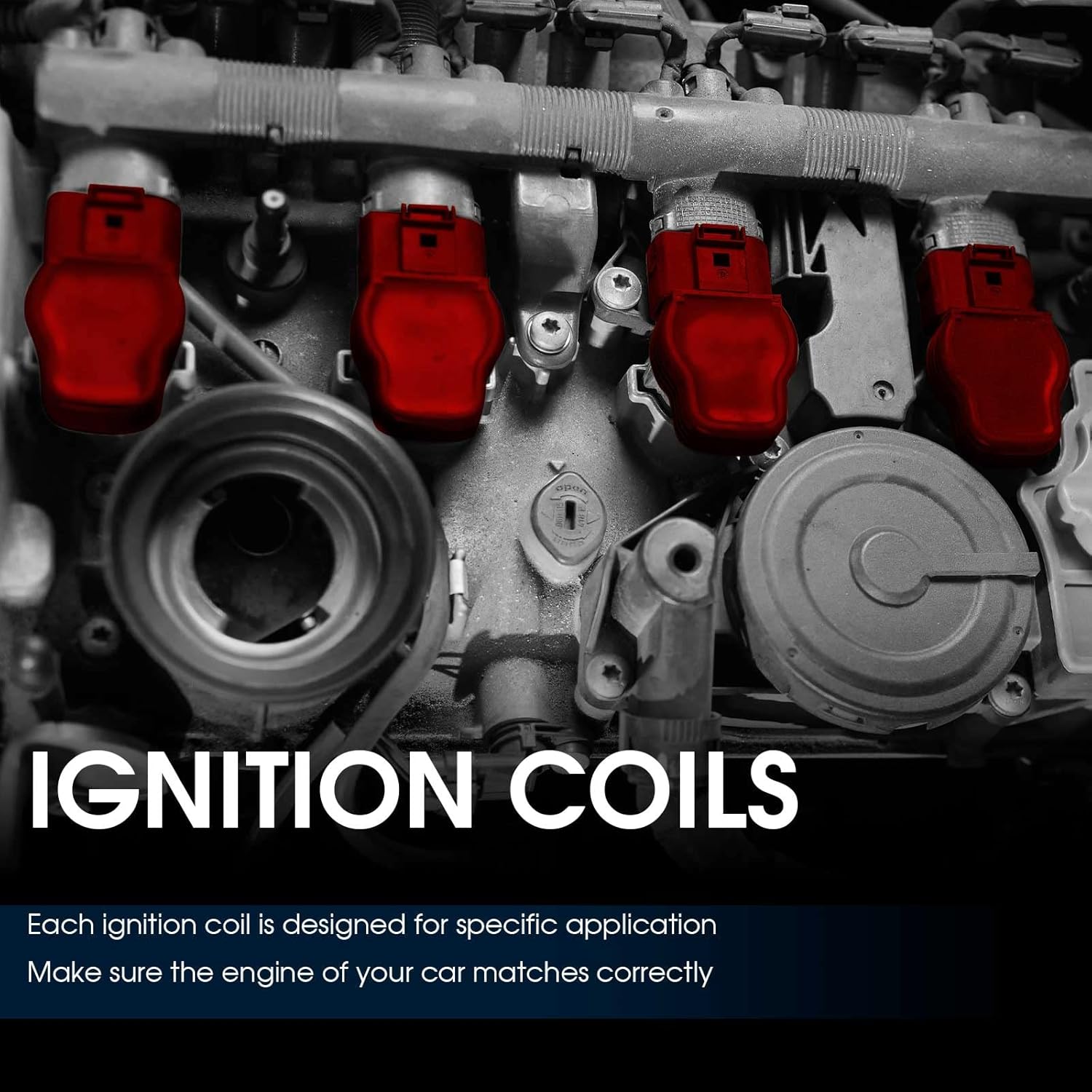 Set of 8 Ignition Coils for Cadillac SRX STS DTS XLR Buick Lucerne V8 4.4L 4.6L N314
