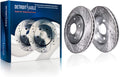 11.88" Front Drilled Slotted Disc Brake Rotors 2pc Set A499452