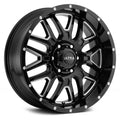 20x10 5x5.5 -25mm Black Milled Wheel L959