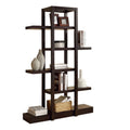 5-Shelf Zigzag Bookcase, Cappuccino Q509