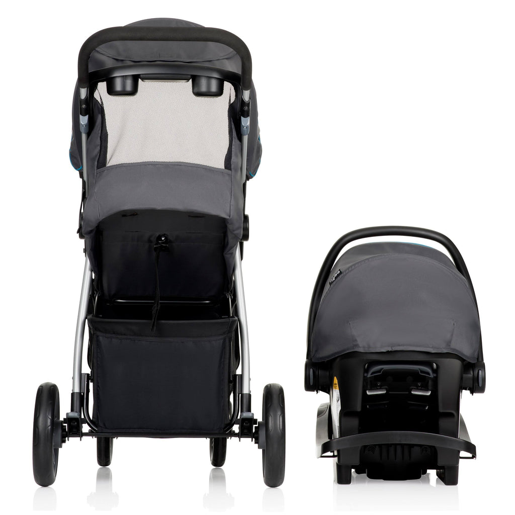 Atlantic Chevron Blue Travel System with Infant Car Seat H451