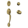 Antique Brass Double Cylinder Handleset with Interior Knob D781994
